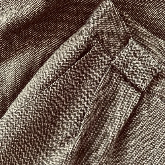 100% Wool Vintage 80’s Tweed Trousers Size 6 - Picture 4 of 7